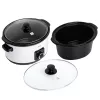 Adler AD 6413r Panela de cozedura lenta, 5,8L, Branco
