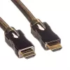 Roline - Cabo de rede - RJ-45 (M) para RJ-45 (M) - 30 m - STP - CAT 5e - Cinzento claro
