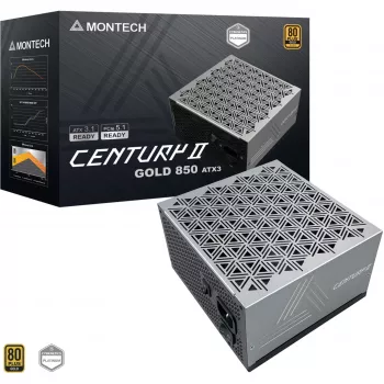 Fonte de alimentação | MONTECH | CENTURY II | ATX | 850 W | CENTURYII850