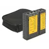 Testador de cabos Delock + localizador de portas - conjunto de testador de rede (86407)
