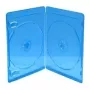 MediaRange BOX39-2-50 - caixa de CD - 2 discos - azul - transparente - plástico - 120 mm - repelente ao pó - resistente a riscos - resistente a choques (BOX39-2-50)