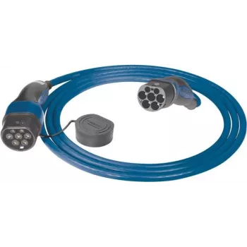 Cabo de carregamento Mennekes Mode 3. Type 2. 32A. 3PH (azul/preto. 7,5 metros)