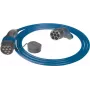 Cabo de carregamento Mennekes Mode 3. Type 2. 32A. 3PH (azul/preto. 7,5 metros)