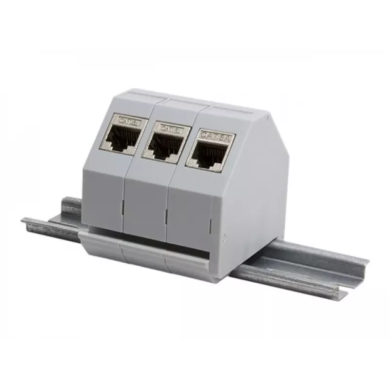 Logilink | adaptador para calha DIN para 1x módulo Keystone RJ45 | MP0053