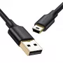 Cabo USB UGREEN US132 Mini-USB 1 m — preto, 480 Mbit/s, carregamento rápido