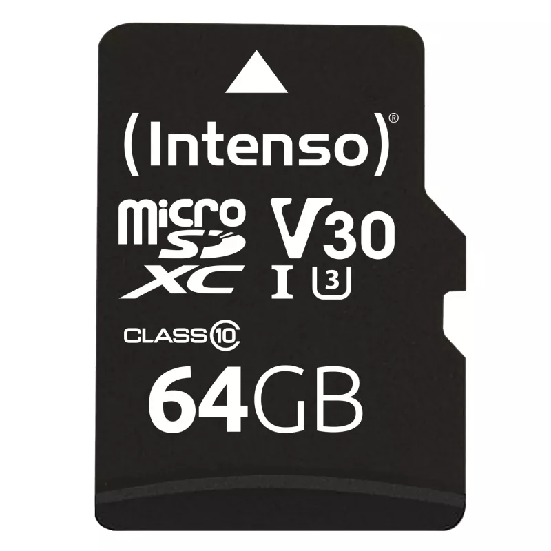Cartão de memória Intenso 64 GB MicroSDXC UHS-I Class 10 3433490