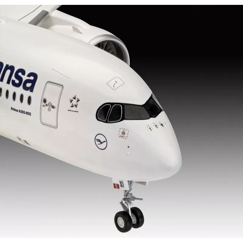 Revell 03881 Airbus A350-900 Lufthansa kit de modelismo em plástico, 1:144