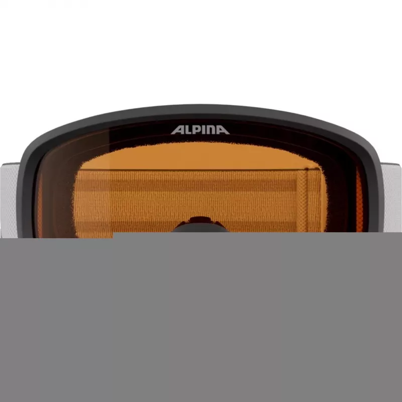 Alpina Piney 2.0 óculos de esqui para crianças, branco mate