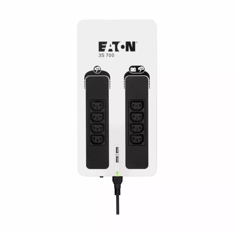 Eaton 3S700I UPS (fonte de alimentação ininterrupta) standby (offline) 0,7 kVA 420 W 8 saídas AC