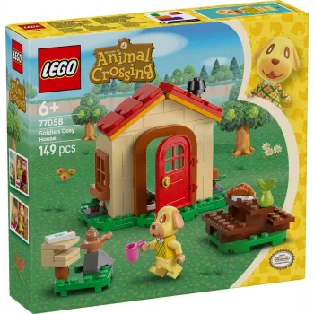 Brinquedo de construção LEGO Animal Crossing Casa Aconchegante 77058, 149 peças, 1 minifigura, tamanho 120×90×70 mm