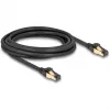 Cabo de rede DeLOCK RJ45 Cat.6A ficha-ficha S/FTP preto 3 m