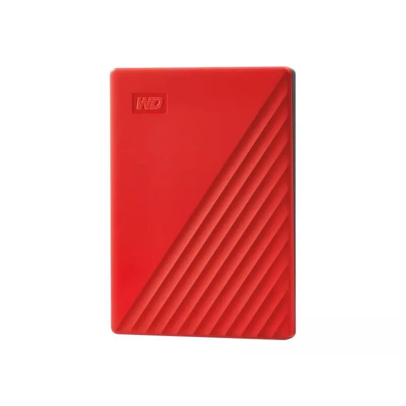 WD My Passport WDBYVG0020BRD - Disco rígido - encriptado - 2TB - externo (portátil) - USB3.0 - AES de 256 bits - vermelho (WDBYVG0020BRD-WESN)