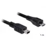 Cabo USB DeLOCK 83177 1 m Micro-USB B Mini-USB B Preto
