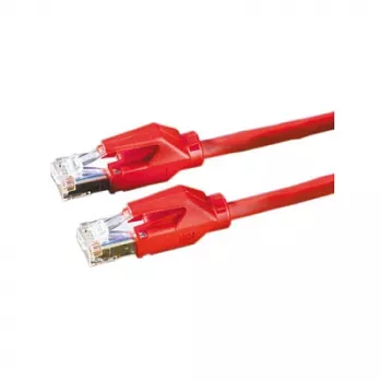 Cabo de rede DRAKA Cat.6 Classe E S/FTP UC900 TM21 LSOH vermelho 0,5m