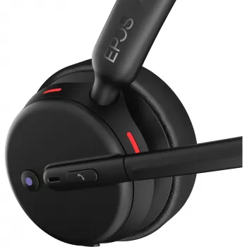 Epos Impact 500, Headset bináurico (bilateral), Bluetooth ANC, certificado MS Teams, incl. dongle USB-C com adaptador USB-A