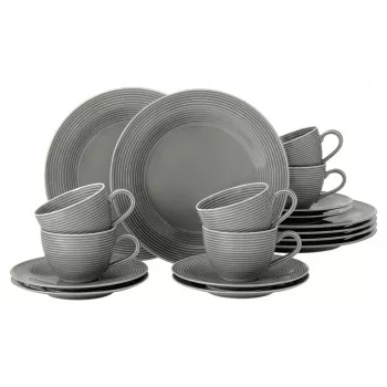 Serviço de café de porcelana SELECT Beat Color Glaze para 6 pessoas, branco