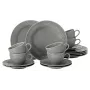 Serviço de café de porcelana SELECT Beat Color Glaze para 6 pessoas, branco
