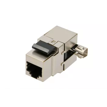 Conector fêmea keystone Extralink CAT6 STP RJ45, fêmea, cor de aço, 1 unid.