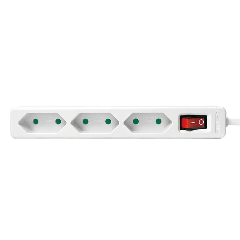 Extensão de energia LogiLink LPS230 1,5 m 3 tomadas AC interior branco