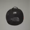 Saco duffel The North Face Base Camp S — 50 L, nylon/poliéster, preto/branco
