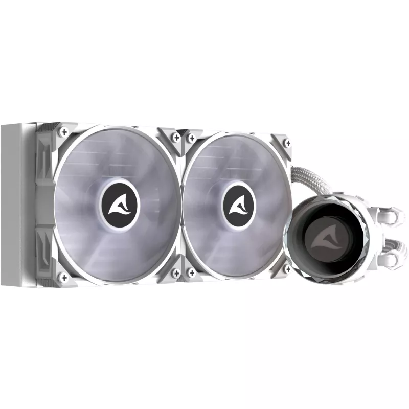 S80 RGB White AIO 240mm, refrigeração líquida branca