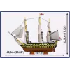 Conjunto de construção Cobi HMS Victory — 2.517 peças, modelo detalhado de navio à vela histórico