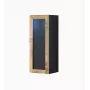 Vitrina Cama Meble VIGO 90 vidro, montagem na parede, 90×35×32 cm, preto/carvalho Wotan