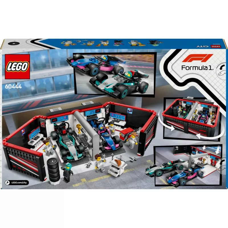 LEGO CITY 60444 Garagem F1 e carros Mercedes-AMG e Alpine