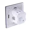 Tomada tipo F Fibaro FGWSONF-011-8, 1 tomada, 110–230 V, 50/60 Hz, preto