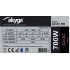 Fonte de alimentação ATX Akyga AK-B1-700 Basic 700 W, PFC passivo, ventoinha de 120 mm, cinzento