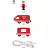 Comboio a bateria World Roter, veículo de brincar vermelho