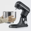 Robot de cozinha SEVERIN KM 3899 — 1200 W, tigela de aço inoxidável de 5,3 l, Preto
