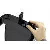 Durable TOUCH 12L retangular aço inoxidável prateado preto