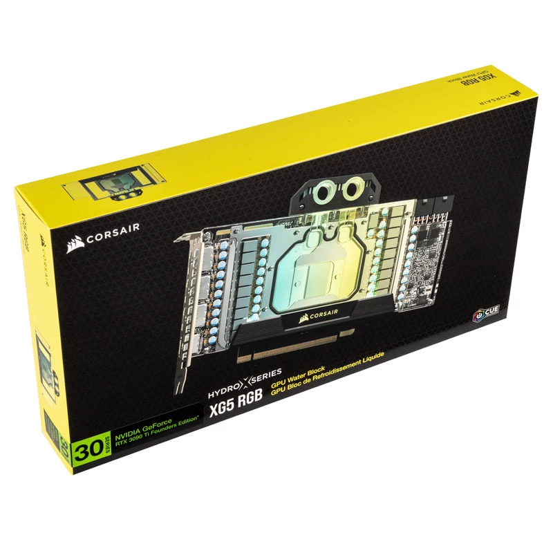 Corsair Hydro X XG5 RGB CX-9021002-WW bloco de água para GPU, transparente