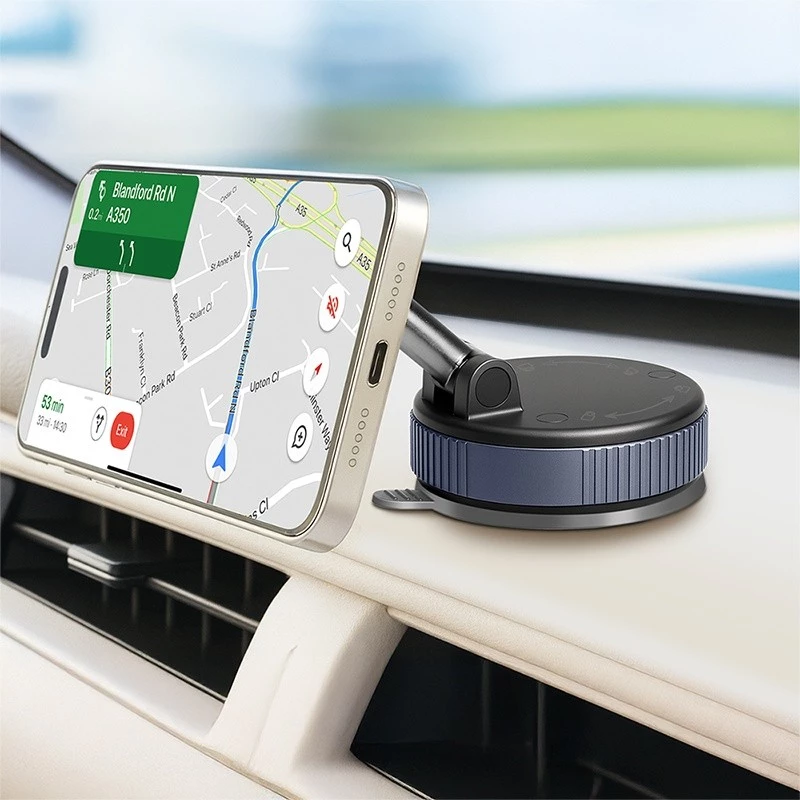 Suporte magnético para smartphone com ventosa de vácuo