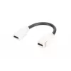Módulo Keystone HDMI 2.0 Digitus com cabo de 12 cm (conector fêmea/conector fêmea)