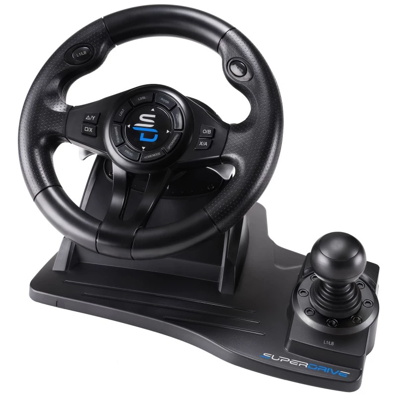 Comando de jogos Subsonic SA5596-NG preto USB volante pedais 270°