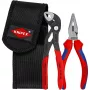 Conjunto de alicates mini, em bolsa de cinto de ferramentas, conjunto de alicates vermelho/preto, 2 peças
