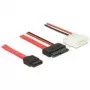 Cabo SATA DeLOCK 84791 0,7 m SATA 13 pinos SATA 7 pinos + Molex