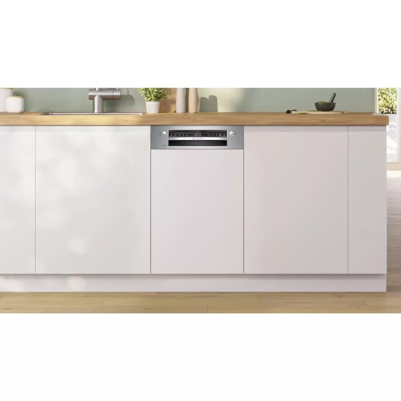 Máquina de lavar loiça Bosch Serie 2 SPI2HKS42E semi-integrada Slimline 45 cm, 10 conjuntos de louça, 5 programas, classe E