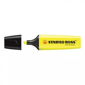 Marcador STABILO BOSS Original ponta chanfrada Amarelo