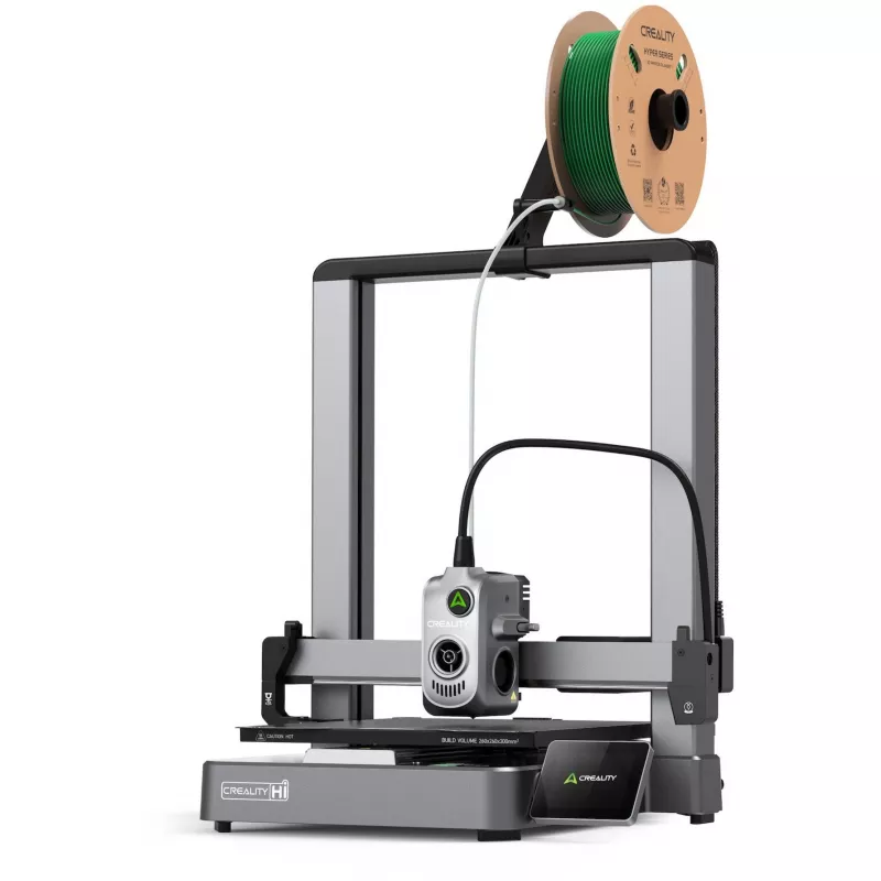 Creality Hi 1001010510 impressora 3D, extrusor direto, nivelamento automático, prateada/preta