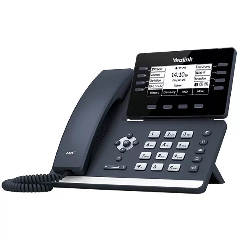Telefone IP Yealink SIP-T53W cinzento 8 linhas LCD Wi-Fi