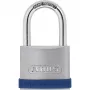Cadeado convencional ABUS Silver Rock 5 fechadura de chave azul prateado