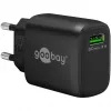 Carregador rápido USB-A QC (18 W) (preto)