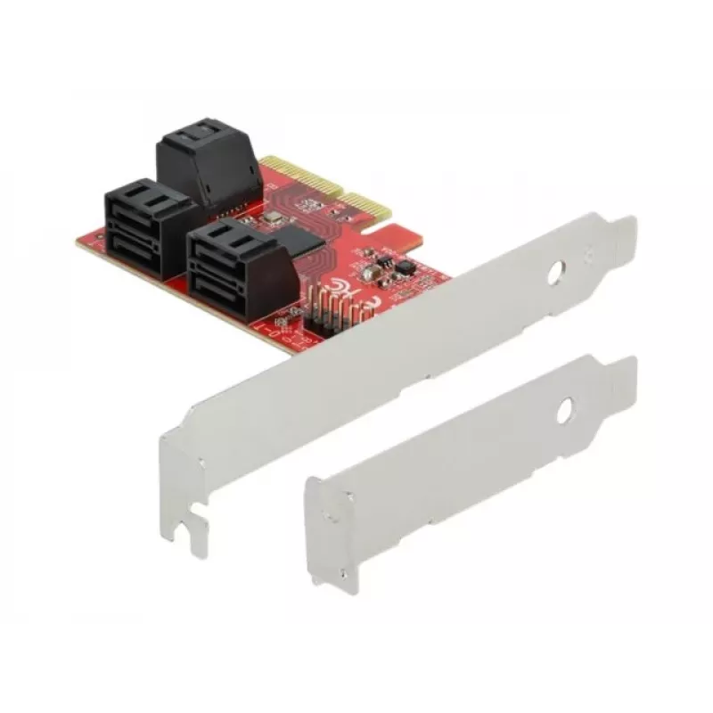 Placa SATA PCI Express x4 DeLOCK 6 portas fator de forma Low Profile