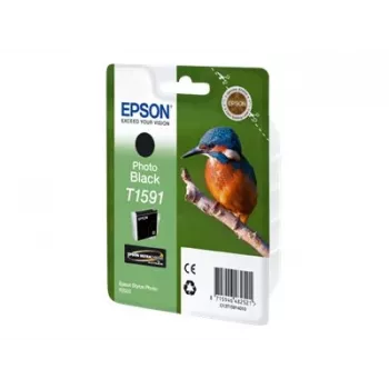 Cartucho EPSON tinta foto preto T1591 1 x 17 ml Ultrachrome Hi-Gloss2