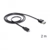 Cabo USB DeLOCK EASY-USB 2.0-A Micro-B 2m