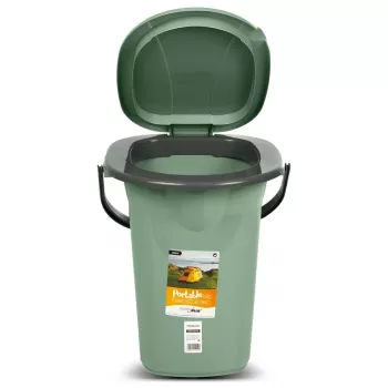 Balde sanitário portátil GreenBlue GB320GG — balde sanitário portátil leve, modelo GB320GG