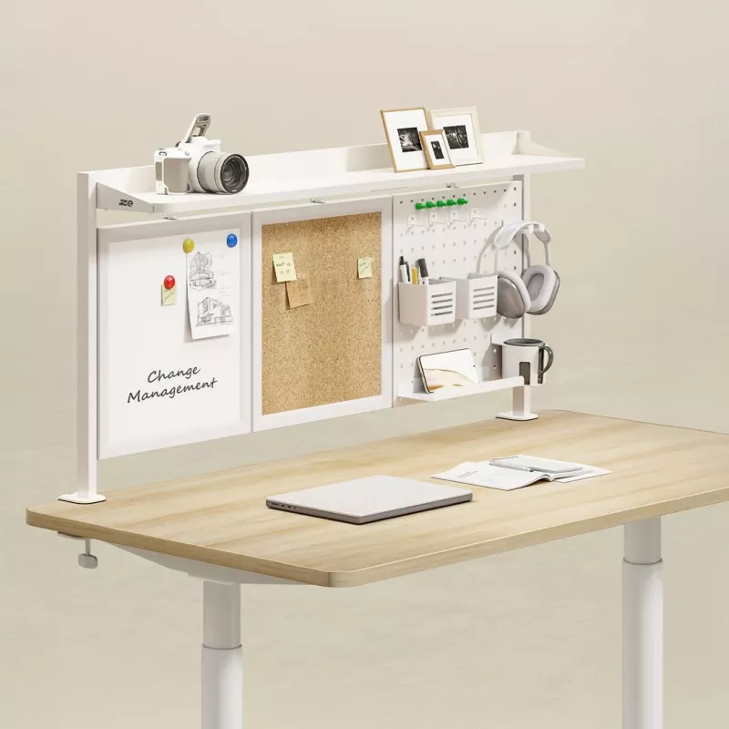 Divisória de secretária Ergo Office ER-300 W, largura 1250 mm, carga máxima 10 kg